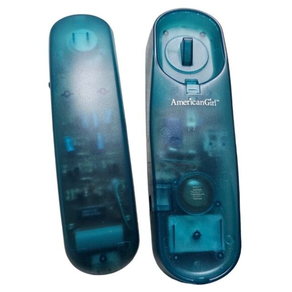 American Girl Chitchat Jelly Phone Clear Blue Landline HTF RARE Original Box - Picture 3 of 16